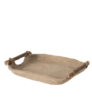 
Tray Chad Papier Mache Brown Width25Height5Length32Weight0.59 kgCollectionZomer 2021Colour BrownMaterial compositionPapier-mâché(100%) Materiaal: