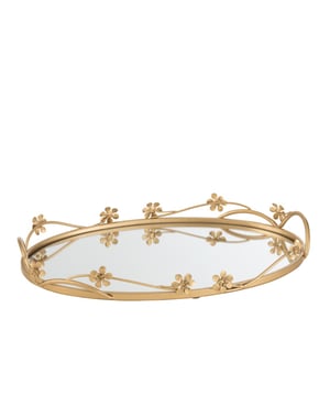 
Tray Mirroir Oval Flowers Gold Large Width33Height6Length51Weight1.86 kgCollectionWinter 2022Colour GoldMaterial compositionGlass(40%),iron(60%) Materiaal: