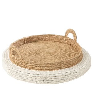
Tray Floating Polystyrene White/Natural Width65Height25Length65Weight3 kgCollectionZomer 2025Colour NaturalMaterial compositionSeagrass(60%),polystyrene(40%) Materiaal: