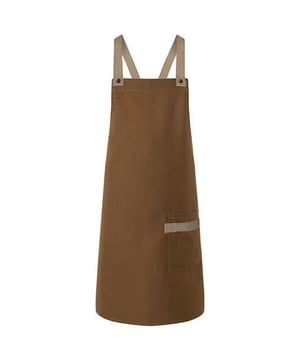 
65% Polyester, 35% Katoen. Stof: Keperstof. Breedte: 85cm. Lengte: 70cm. Zakken: 1 voorzak, pennenlus. Contrasterende bandjes, onderhoudsvriendelijk, afneembare bandjes. Bevestiging: gekruiste riem, drukknoop. Ontwerp: Eenvoudig. 215gsm. Duurzaamheid: Oeko-Tex Standaard 100 Gecertificeerd, WRAP Gecertificeerd. Stijl: Pinafore.