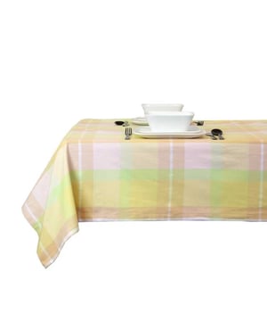 
Ben jij op zoek naar een trendy toevoeging voor jouw gedekte tafel die ook nog is heel praktisch is? Dan zijn de Unique living tafelkleden en lopers perfect voor jou! De producten van Unique Living zijn geïnspireerd op de nieuwste trends en designs. Deze prachtige producten zijn zo ontworpen dat zij jaren mee kunnen gaan. Het tafeltextiel van Unique Living is gemaakt van hoogwaardig polyester en is uitgevoerd in prachtige kleuren en prints.De belangrijkste informatie op een rijtje:Bescherming voor de tafel en tegelijkertijd een statement itemProducten die jaren meegaanArtikelen zijn per stuk te bestellenWasbaarWassen?Wilt u het tafeltextiel wassen? Dat kan! Wij adviseren de producten binnenstebuiten in een handwas te wassen. Zo houdt het textiel goed zijn kleur en structuur en kan het jaren mee! Bent u meer van het gemak? Dan kunt u ze ook wassen in de wasmachine. Wij adviseren dan een rustig programma op maximaal 30 graden.Over Unique LivingUnique Living heeft een uitgebreid assortiment aan sierkussens, kussenhoezen en tafeltextiel. De designs zijn stijlvol en tijdloos. De collectie varieert van rustige prints met sierlijke teksten tot hippe placemats en tafellopers die van elke eettafel een feestje maken. Je kunt de artikelen van Unique Living gebruiken als trendy details in de woonkamer of als blikvangers voor in uw buitenruimtes. Het assortiment is heel veelzijdig. - Afmeting: 150x250 - Kleur: Multikleur - Materiaal: Polyester