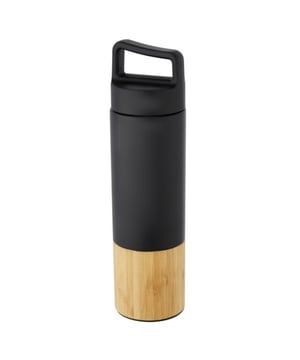 
Materiaal: Bamboe, Roestvrij staal. Draaghandvat, Koperisolatie, Schroefdeksel, Vacuum Geïsoleerd, Wijde Mond. Capaciteit: 540ml. Verpakking: Karton, Geschenkverpakking, Gerecycleerd. Voldoet aan de veiligheidsnorm: Ftalaten getest.