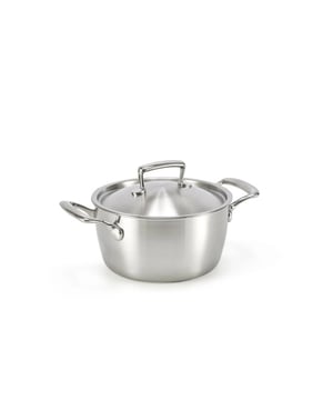 
<p><strong>Korte omschrijving Habonne Queen Kookpan - 20 cm - RVS - met deksel </strong></p>
<ul>
<li>Schenkrand voor veilig schenken of afgieten</li>
<li>Triply materiaal</li>
<li>Geschikt voor alle warmtebronnen</li>
</ul>
<p><strong>Uitgebreide omschrijving</strong></p>
<p>De Habonne Queen kookpan is een triply pan, die zorgt voor een perfecte warmtegeleiding tot aan de rand van de pan. Deze gematteerde pan is gemaakt van duurzaam 18/10 roestvrijstaal. De elegante roestvrijstalen handgrepen zijn highpolish afgewerkt. De hele serie Queen pannen hebben een inhoudsmaat aan de binnenkant en zijn geschikt voor alle warmtebronnen inclusief inductie</p>
<p> </p>
<p><a href="https://www.vdgardewarenhuis.nl/brands/habonne/">Bekijk hier alle producten van Habonne.</a></p>