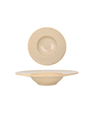
Dankzij Bonna's speciaal gecreëerde assortiment reactieve glazuur, brengt elke toepassing op het porseleinen lichaam authentieke kleuren en texturen naar voren wanneer ze in aanraking komen met het vuur. Door ervoor te zorgen dat elk stuk voor zichzelf spreekt en een magisch tintje heeft, omarmt deze ambachtelijke benadering echte en diverse presentaties precies zoals ze verdienen...Specificaties:- Magnetron- en ovenbestendig: dankzij onze duurzame grondstoffen en uitgebreide R&D-inspanningen; kunnen onze producten veilig worden gebruikt in de magnetron en oven, zelfs voor de hoge temperatuurvereisten van restaurants.- Vaatwasmachinebestendig: de horeca vraagt ​​om snelle service-to-cleaning cycli. Ons hoogbestendige beglazingsproces beschermt alle Bonna-producten in een zeer corrosieve industriële vaatwasseromgeving om te voldoen aan de snelle cyclusbehoeften.- Thermische schokbestendig: onze producten zijn duurzaam tegen plotselinge temperatuurschommelingen en onder extreme temperatuuromstandigheden in de keuken met een hard glazuuroppervlak en hoogwaardige grondstoffen.- Glazuurbestendig: Krassen zijn een veelvoorkomend probleem in de food- en cateringsector. Dankzij onze uitgebreide R&D-inspanningen; biedt onze ultramoderne beglazingstechniek een hoge krasbestendigheid in al onze producten.- Garantie op randchips: Het volledige Bonna-productassortiment geïdentificeerd met de "b" daagt de strengste normen uit en kan jarenlang worden gebruikt door te voldoen aan de eisen van de horeca-industrie.Materiaal: PorseleinKleur: Beige
