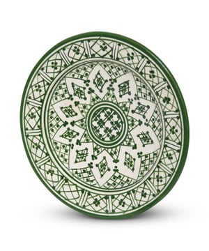 
Kleurrijke Marokkaanse borden met prachtig motiefwerk Erg leuk als fruitschaal voor in huis of als wanddecoratie. Een bijzondere verschijning voor op tafel of in de keuken. Wees creatief en gebruik de kleurrijke Marokkaanse bord voor op de eettafel of in de keuken. Fruit, brood of hapjes worden extra mooi gepresenteerd op deze prachtige handgemaakte Marokkaanse bord. Dat wil iedereen toch wel! Materiaal:Aardewerk