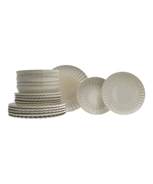 Tognana Habana, servicio de platos de 18 piezas para 6 personas, porcelana, beige Tognana Habana, servicio de platos de 18 piezas para 6 personas, porcelana, beige