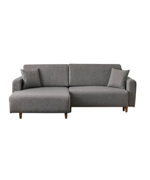 
Productkenmerken: Hoekbank met slaapfunctie.Chaise longue links.Frame van sparrenhout. Bekleding van 100% polyester.Zithoogte: 42 cm.Poten van beukenhout. Hoogte van de poten: 10 cm.Zitkussen van 28 DNS schuim.Slaapafmetingen: 210 x 135 cm voor optimaal comfort.Verkrijgbaar in drie kleuren: gemêleerd taupe, crème of gemêleerd grijs.Wij bieden deze 3 kleuren ook aan in de versie met chaise longue rechts.Productafmetingen: Lengte 246 cm x Hoogte 85 cm x Diepte 160 cm - Nettogewicht: 138 kg.Pakketafmetingen: Pakket nr. 1: Lengte 130 cm x Hoogte 45 cm x Diepte 70 cm - Brutogewicht: 100 kg.Pakket nr. 2: Lengte 160 cm x Hoogte 53 cm x Diepte 103 cm - Brutogewicht: 43 kg.Totaal brutogewicht: 143 kg. Merk: CaliCosy Kleur: Grey