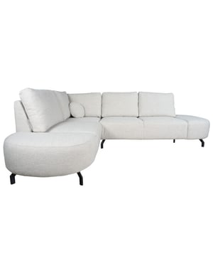 
Hoekbank Elisa is een perfecte combinatie van modern design en ultiem zitcomfort. Met de zachte bouclé bekleding en speelse organische vormen voegt deze bank een eigentijdse en luxe uitstraling toe aan elk interieur. De kleur van de bank is naturel en met de ronde uiteinden van de bank past helemaal bij de Japandi trend van nu. De zwarte, slanke metalen pootjes geven de bank een luchtige en moderne touch. Het ronde kussen is inbegrepen. Merk: Home67 Materiaal: Synthetisch Kleur: Naturel