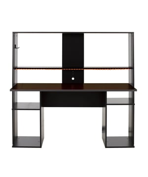 
Ontdek de STREAM gaming bureau die al snel de ideale metgezel zal worden voor je volgende game sessies. Ontworpen voor gaming, zal het al je apparatuur verwelkomen, zoals schermen, computerkast, headset, toetsenbord, muis... De constructie maakt het gemakkelijk om de kabels aan de achterkant te beheren. De toegang tot de computerkast is gemakkelijk dankzij een zeer luchtige constructie. Tot slot zorgt een RGB-ledstrip voor een sfeervolle verlichting die is aangepast aan elk spelmoment. Veel plezier met gamen! Kenmerken van de gaming bureau: Melamine blad voor betere duurzaamheid Inclusief RGB LED-verlichting met afstandsbediening Hoofdtelefoonhouder voor gemakkelijke opslag en toegankelijkheid Verhoogde standaard voor 2 schermen, in hoogte verstelbaar in 5 posities. Voor optimaal speelcomfort op basis van de lichaamsbouw. Verstelbare planken boven de 2 gebieden voor de computerkast in 3 hoogteposities Optimale ventilatie van de computerkast dankzij de zeer open constructie van het gedeelte waar de computerkast wordt geplaatst. Ideaal voor betere toegang tot de onderdelen van de behuizing. Afmetingen en samenstelling van de gaming bureau: L 157 cm x H 145 cm x D 60 cm Spaanplaten bekleed met zwart papieren imitatie Merk: CaliCosy Kleur: Black