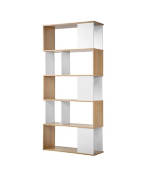 
Deze tweekleurige boekenkast zal zowel opbergruimte als een decoratieve touch aan uw interieur toevoegen! U kunt er veel spullen in opbergen, zoals boeken of decoratieve objecten. Met haar 5 niveaus biedt ze veel opbergruimte. Haar hedendaags design past bij alle interieurstijlen. Productkenmerken: 5 niveaus. Twee kleuren: wit en eiken decor. Gemaakt van duurzame spaanplaat. Modern design. Productafmetingen: Lengte 80 cm x Breedte 29,5 cm x Hoogte 173,5 cm - Nettogewicht: 26 kg. Afmetingen van het pakket: Pakket nr. 1: Lengte 81,5 cm x Hoogte 16,5 cm x Diepte 34 cm - Bruto gewicht: 27 kg. Merk: CaliCosy Kleur: White