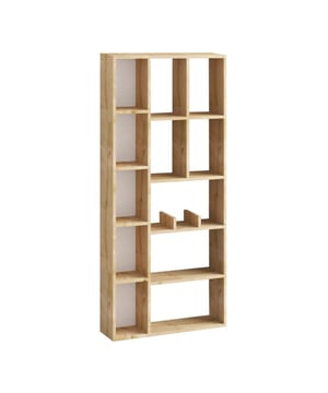 
Productkenmerken: Gemaakt van melamine spaanplaat.Verschillende planken in diverse afmetingen.Afmetingen product: Lengte 75 cm x Hoogte 170 cm x Diepte 18 cm - Nettogewicht: 20,90 kg.Afmetingen verpakking: Pakket nr.1: Lengte 173 cm x Hoogte 40 cm x Diepte 9 cm - Brutogewicht: 22 kg. Merk: CaliCosy Kleur: Wooden Effect