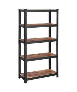 
Ontdek onze opbergplank met verstelbare niveaus en organiseer de kamer naar keuze met een grote opslagcapaciteit. De planken kunnen elk tot 80 kg aan gewicht dragen, je kunt er dozen, decoratie, voedselproducten, huishoudelijke artikelen en meer opbergen. De industriële stijl past bij elk interieur en je kunt de plank aanpassen aan jouw ruimte. Productkenmerken: Hoofdmateriaal: MDF. Wordt geleverd in een bouwpakket. Gebruiksaanwijzing meegeleverd. Zelf in elkaar te zetten. Verstelbare niveaus. 80 kg maximale belasting per plank. Productafmetingen: Breedte 75 cm x Hoogte 150 cm x Diepte 30 cm - Nettogewicht: 9,6 kg. Afmetingen verpakking: Verpakking nr. 1: Hoogte 35 cm x Breedte 83 cm x Diepte 7 cm - Brutogewicht: 10,4 kg. Merk: CaliCosy Kleur: Black