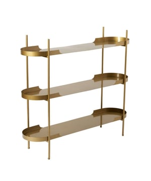 
Productkenmerken:Rek met 3 legplanken met afgeronde randen.100% metaal.Afmetingen product: Lengte 105 cm x Breedte 34 cm x Hoogte 120 cm - Nettogewicht: 18,8916 kg.Afmetingen verpakking:Pakket nr. 1: Lengte 38 cm x Diepte 24 cm x Hoogte 124 cm - Brutogewicht: 20,76 kg. Merk: CaliCosy Kleur: Gold