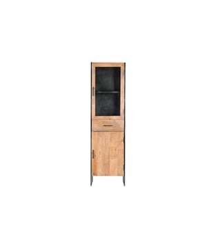 
Transformeer je interieur met de kasten uit de Elin-collectie van Livingfurn, vervaardigd uit warm mangohout en gecoat staal. De combinatie van natuurlijke elegantie en moderne accenten maakt deze collectie uniek. Stijlvolle stalen handgrepen voegen een eigentijdse touch toe aan de kasten. - Afmeting: - Kleur: Bruin - Materiaal: Hout