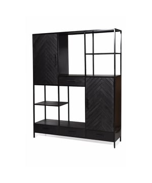 
Ben jij op zoek naar een trendy kabinetkast? Dan zijn de kabinetkasten van Livingfurn perfect voor jou! De Kabinetkasten van Livingfurn zijn geïnspireerd op de nieuwste trends en designs. De kabinetkasten zijn zo ontworpen om jarenlang plezier van te kunnen hebben. De kabinetkasten zijn gemaakt van hoogwaardig mangohout en gecoat staal. De kabinetkast behoort tot een serie met diverse kasten en dressoirs. Belangrijke informatie: - De kabinetkast heeft diverse open vakken, lades en afgesloten opbergvakken- Afmetingen van het artikel: 200x160x40cm- Gemaakt van mangohout en gecoat staal- Goed te combineren in veel veschillende interieurstijlen Over LivingfurnLivingfurn heeft een uitgebreid assortiment aan kasten, tafels, zitmeubelen en accessoires. De designs zijn stijlvol en tijdloos. De collectie is uitgerust in een moderne sfeer. Je kunt de artikelen van Livingfurn gebruiken als een echte statement piece in je woning. Het assortiment is heel veelzijdig. - Afmeting: 200x160x40 - Kleur: Zwart - Materiaal: Hout