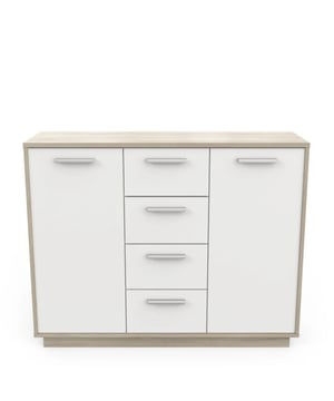
Met zijn natuurlijke stijl past de Buffetkast met 2 deuren en 4 laden, hout- en witdecor L113 cm - Léo, gemakkelijk in elk interieur. Het biedt een echte ruimtebesparing dankzij zijn kleine voetafdruk op de vloer. Deze buffetkast biedt u een ruime opbergruimte die aan uw behoeften kan worden aangepast, met zijn interne planken en 4 opbergladen. Het tweedelige hout- en witdecor geeft het een stijl die zich aanpast aan alle interieurs en gemakkelijk te combineren is. Ontdek de andere modellen uit de "LÉO" meubelcollectie voor ruimtebesparende oplossingen. Productkenmerken: 15 mm spaanplaat / Bovenblad: 18 mm. Panelen gelabeld met PEFC. Gemaakt in FRANKRIJK. Bekleed met wit en eikenhouten papier. 2 deuren met 1 interne plank - 36,8 x 33,9 cm. 4 laden - 30 x 28,7 x 10,6 cm. Grijze plastic handgrepen met metalen effect. Productafmetingen: Lengte 113,1 cm x Diepte 36,3 cm x Hoogte 84,1 cm - Netto gewicht: 39,4 kg. Afmetingen pakket: Pakket nr. 1: Lengte 120,5 cm x Hoogte 11 cm x Diepte 38,1 cm - Bruto gewicht: 24 kg. Pakket nr. 2: Lengte 82,5 cm x Hoogte 39,1 cm x Diepte 10 cm - Bruto gewicht: 16,5 kg. Merk: CaliCosy Kleur: Wooden Effect