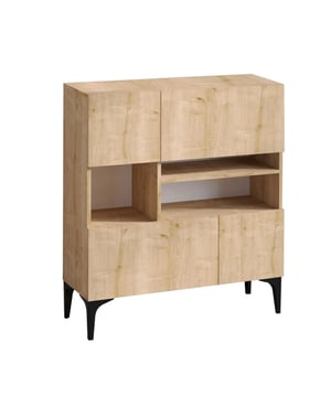 
Productkenmerken: Gemaakt van 100% melamine spaanplaten. Gecertificeerd met het FSC-label, wat aangeeft dat het product is gemaakt van 100% gerecycled hout uit duurzaam beheerde bossen. Deze console kan eenvoudig aan de muur worden bevestigd. Productafmetingen: breedte 125 cm x lengte 100 cm x hoogte 35 cm - Nettogewicht: 38,8 kg. Pakketafmetingen: Pakket nr. 1: lengte 105 cm x hoogte 40 cm x diepte 18 cm - Brutogewicht: 28 kg. Pakket nr. 2: lengte 86 cm x hoogte 45 cm x diepte 14 cm - Brutogewicht: 12 kg. Totale brutogewicht: 40 kg. Merk: CaliCosy Kleur: Wooden Effect