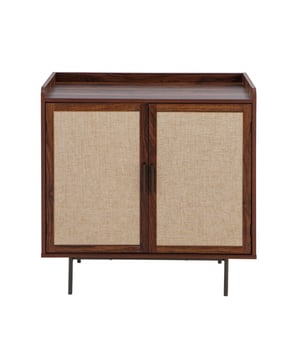 
Productkenmerken:Dressoir met 2 deuren.Opstaande rand aan de bovenkant van het meubel.2 kaderdeuren met middenpaneel bekleed met echt beige stof.Meubel in notenhoutdecor.Handgrepen en poten van zwart metaal.Productafmetingen:Breedte 39,5 cm x Lengte 80 cm x Hoogte 79 cm Nettogewicht: 19,3 kg.Pakketafmetingen:Breedte 89 cm x Lengte 46,5 cm x Hoogte 17,5 cm Nettogewicht: 20,7 kg. Merk: CaliCosy Kleur: Wooden Effect