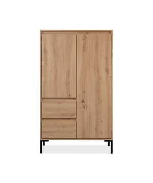 
Ontdek onze hoge buffetkast met 2 deuren, 2 laden en 2 planken, H139 cm - Plock. Dankzij de verticale opbergruimte verliest u geen vloerruimte. De vele opbergmogelijkheden stellen u in staat om al uw spullen naar wens te organiseren en op te bergen. Deze buffetkast biedt extra opbergruimte in uw interieur en voegt een warme uitstraling toe dankzij het decor in ambachtelijk eiken. Productkenmerken: Materialen: Spaanplaten / Metalen poten. 2 deuren. 2 laden. 4 planken. Ambachtelijk eiken decor. Productafmetingen: Lengte 81 cm x Breedte 40 cm x Hoogte 139 cm - Nettogewicht: 47,5 kg. Afmetingen van de pakketten: Pakket nr. 1: Lengte 111,5 cm x Hoogte 48,5 cm x Diepte 13,5 cm - Bruto gewicht: 26,7 kg. Pakket nr. 2: Lengte 133,5 cm x Hoogte 48 cm x Diepte 10,5 cm - Bruto gewicht: 25 kg. Totaal bruto gewicht: 51,7 kg. Merk: CaliCosy Kleur: Wooden Effect