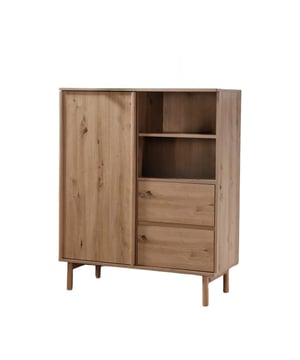
Productkenmerken:Hoge dressoir met 1 schuifdeur + 2 legplanken achter de deur, 2 open vakken aan de rechterkant, 2 lades met geïntegreerde handgreep.Massief houten poten met eikendecor.1 zwarte metalen verstevigingsstang onder het dressoir.Eikendecor.Productafmetingen: Lengte 100 cm x Breedte 40 cm x Hoogte 120 cm - Nettogewicht: 41,60 kg.Pakketafmetingen:Pakket nr. 1: Lengte 113 cm x Hoogte 16,5 cm x Diepte 60 cm - Bruto gewicht: 20,25 kg.Pakket nr. 2: Lengte 112 cm x Hoogte 13 cm x Diepte 46,5 cm - Bruto gewicht: 26,20 kg.Totaal bruto gewicht: 46,45 kg. Merk: CaliCosy Kleur: Wooden Effect