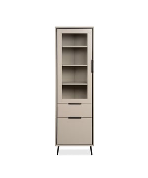 
Productkenmerken: Cappuccino en zwart.Hoge buffetkast met 1 glazen deur, 1 deur, 1 lade, 3 binnenplanken.Zwarte kunststof poten, hoogte 16 cm.90° snij-effect in de hoeken.Melamine panelen van 18 mm dik.Deuren met softclose-systeem.Handgrepen van metaal.Productafmetingen: Lengte 60 cm x Diepte 38 cm x Hoogte 200 cm - Nettogewicht: 56,4 kg.Pakketafmetingen:Pakket nr. 1: Lengte 193 cm x Diepte 42 cm x Hoogte 10 cm - Brutogewicht: 27,8 kg.Pakket nr. 2: Lengte 75 cm x Diepte 41 cm x Hoogte 18 cm - Brutogewicht: 21,8 kg.Pakket nr. 3: Lengte 123 cm x Diepte 57 cm x Hoogte 7,5 cm - Brutogewicht: 12,7 kg.Totaal brutogewicht: 62,3 kg. Merk: CaliCosy Kleur: Grey