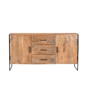 
Transformeer je interieur met de kasten uit de Elin-collectie van Livingfurn, vervaardigd uit warm duurzaam hardhout en gecoat staal. De combinatie van natuurlijke elegantie en moderne accenten maakt deze collectie uniek. Stijlvolle stalen handgrepen voegen een eigentijdse touch toe aan de kasten. - Afmeting: - Kleur: Bruin - Materiaal: Hout