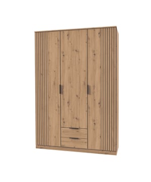 
Productkenmerken: Kledingkast met draaideuren 135 cm. 2 lades.Houtlattenlook, inclusief 4 legplanken en 2 kledingroedes.Spaanplaten, kwaliteit E1, bedekt met decoratief papier.Gemaakt in Duitsland.Productafmetingen: Lengte 135 cm x Diepte 58 cm x Hoogte 199 cm - Nettogewicht: 100 kg. Pakketafmetingen: Pakket nr. 1: Lengte 202 cm x Hoogte 6,8 cm x Diepte 57,1 cm - Bruto gewicht: 41 kg.Pakket nr. 2: Lengte 154,2 cm x Hoogte 57,1 cm x Diepte 8,6 cm - Bruto gewicht: 33 kg.Pakket nr. 3: Lengte 194,6 cm x Hoogte 6,4 cm x Diepte 44,8 cm - Bruto gewicht: 31 kg.Totaal bruto gewicht: 105 kg. Merk: CaliCosy Kleur: Wooden Effect