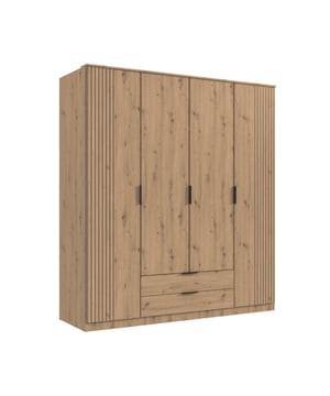
Productkenmerken: Kast met draaideuren 180 cm. 2 laden.Plankenuitstraling, inclusief 4 legplanken en 1 kledingstang.Spaanplaat, kwaliteit E1, bekleed met decoratief papier.Gemaakt in Duitsland.Productafmetingen: Lengte 180 cm x Diepte 58 cm x Hoogte 199 cm - Netto gewicht: 137 kg.Pakketafmetingen: Pakket nr. 1: Lengte 162,4 cm x Hoogte 3,9 cm x Diepte 44,8 cm - Bruto gewicht: 16 kg.Pakket nr. 2: Lengte 202 cm x Hoogte 3,8 cm x Diepte 57,1 cm - Bruto gewicht: 25 kg.Pakket nr. 3: Lengte 198,6 cm x Hoogte 8,6 cm x Diepte 57,1 cm - Bruto gewicht: 44 kg.Pakket nr. 4: Lengte 194,6 cm x Hoogte 4,6 cm x Diepte 44,8 cm - Bruto gewicht: 25 kg.Pakket nr. 5: Lengte 192,6 cm x Hoogte 6,8 cm x Diepte 57,1 cm - Bruto gewicht: 34 kg.Totaal bruto gewicht: 144 kg. Merk: CaliCosy Kleur: Wooden Effect