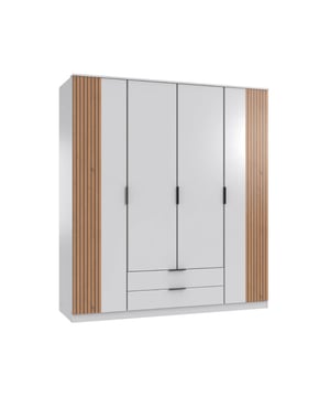 
Productkenmerken: Kast met draaideuren 180 cm. 2 laden.Plankenuitstraling, inclusief 4 legplanken en 1 kledingstang.Spaanplaat, kwaliteit E1, bekleed met decoratief papier.Gemaakt in Duitsland.Productafmetingen: Lengte 180 cm x Diepte 58 cm x Hoogte 199 cm - Netto gewicht: 137 kg.Pakketafmetingen: Pakket nr. 1: Lengte 162,4 cm x Hoogte 3,9 cm x Diepte 44,8 cm - Bruto gewicht: 16 kg.Pakket nr. 2: Lengte 202 cm x Hoogte 3,8 cm x Diepte 57,1 cm - Bruto gewicht: 25 kg.Pakket nr. 3: Lengte 198,6 cm x Hoogte 8,6 cm x Diepte 57,1 cm - Bruto gewicht: 44 kg.Pakket nr. 4: Lengte 194,6 cm x Hoogte 4,6 cm x Diepte 44,8 cm - Bruto gewicht: 25 kg.Pakket nr. 5: Lengte 192,6 cm x Hoogte 6,8 cm x Diepte 57,1 cm - Bruto gewicht: 34 kg.Totaal bruto gewicht: 144 kg. Merk: CaliCosy Kleur: Wooden Effect
