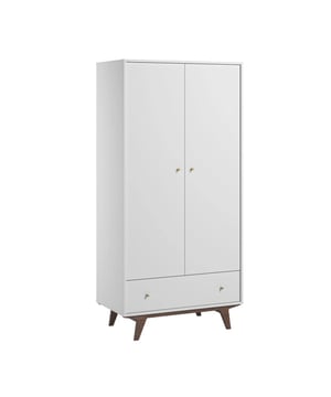 
Productkenmerken: Drie kleuren: Houtdecor, walnoot en zwart / Houtdecor, walnoot / Wit, poten in walnootkleur. Aan de linkerkant, 2 in hoogte verstelbare planken, uitgerust met een kledingstang. Aan de rechterkant, 4 in hoogte verstelbare planken. Onderaan, 1 lade uitgerust met metalen rails. Massief houten poten en metalen handgrepen. Productafmetingen: Lengte 90 cm x Breedte 50 cm x Hoogte 185 cm - Nettogewicht: 82 kg. Afmetingen van het pakket: Pakket nr. 1: Hoogte 8 cm x Breedte 56,5 cm x Diepte 121,5 cm - Bruto gewicht: 20 kg. Pakket nr. 2: Hoogte 9 cm x Breedte 52 cm x Diepte 95,5 cm - Bruto gewicht: 22,5 kg. Pakket nr. 3: Hoogte 5 cm x Breedte 56 cm x Diepte 119,5 cm - Bruto gewicht: 22,5 kg. Pakket nr. 4: Hoogte 6 cm x Breedte 52 cm x Diepte 151,5 cm - Bruto gewicht: 22 kg. Totaal bruto gewicht: 87 kg. Merk: CaliCosy Kleur: White