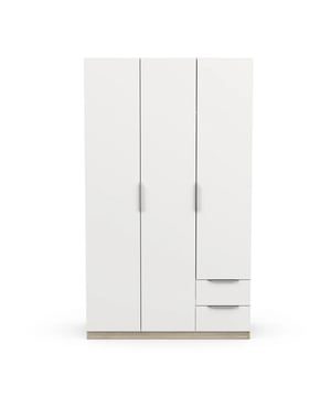 
Productkenmerken: Kast met 3 deuren en 2 laden Ghost. Gemaakt van 12 en 15 mm spaanplaat. Indeling: Nissen (L.38,5 x D.49,6 x H.39,05 cm) Planken (L.38,5 x D.49,6 cm, max. belasting 8 kg) Kledingstang (75 cm, max. belasting: 19 kg) Laden (L.35,2 x D.38,7 x H.10,6 cm, max. belasting 2 kg). Zelf te monteren. Voor huishoudelijk gebruik. Productafmetingen: Lengte 119,4 cm x Breedte 51,1 cm x Hoogte 203 cm - Netto gewicht: 77,33 kg. Afmetingen verpakking: Verpakking nr. 1: Lengte 51,7 cm x Hoogte 9,1 cm x Diepte 204,5 cm - Bruto gewicht: 44 kg. Verpakking nr. 2: Lengte 51,7 cm x Hoogte 5,7 cm x Diepte 210,5 cm - Bruto gewicht: 35,5 kg. Totaal bruto gewicht: 79,5 kg. Merk: CaliCosy Kleur: Wooden Effect