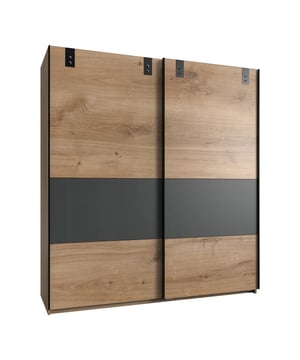 
Ontdek onze Schuifdeurkast met inzetstuk in grafietkleur - L180 cm. Deze kast is ideaal om een decoratieve opbergoplossing te bieden voor uw interieur. Het grote formaat zorgt voor veel opbergruimte. De schuifdeuren zijn erg praktisch in het dagelijks gebruik, omdat ze geen extra ruimte innemen. Het eikenhouten decor met grafietkleurig inzetstuk geeft het een industriële uitstraling die past bij elk interieur. Productkenmerken: 2 schuifdeuren. Hoofdmateriaal: Spaanplaat. Kleur: Eikenhouten decor, grafietkleurige accenten. Productafmetingen: Lengte 180 cm x Hoogte 198 cm x Diepte 65 cm - Netto gewicht: 117 kg. Verpakkingsafmetingen: Verpakking nr. 1: Breedte 49 cm x Diepte 181 cm x Hoogte 6,8 cm - Bruto gewicht: 33 kg. Verpakking nr. 2: Breedte 51,1 cm x Diepte 94,5 cm x Hoogte 7 cm - Bruto gewicht: 19 kg. Verpakking nr. 3: Breedte 61,9 cm x Diepte 202 cm x Hoogte 6,2 cm - Bruto gewicht: 43 kg. Verpakking nr. 4: Breedte 91 cm x Diepte 101 cm x Hoogte 4,5 cm - Bruto gewicht: 19 kg. Verpakking nr. 5: Breedte 10 cm x Diepte 220 cm x Hoogte 8,5 cm - Bruto gewicht: 9 kg. Totaal bruto gewicht: 123 kg. Merk: CaliCosy Kleur: Wooden Effect