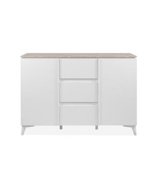 
Productkenmerken:Travertijn- en witdecor.Gemaakt van spaanplaat en MDF, bekleed met melamine- of papieren decor.Dressoir met een dikte van 15 mm.Bovenblad in zwevend effect, 16 mm dik.Grote handgrepen van kunststof.Kunststof poten van 12 cm hoog.2 deuren en 3 lades.Productafmetingen: Lengte 133 cm x Diepte 40 cm x Hoogte 92 cm - Nettogewicht: 44 kg.Paketafmetingen:Pakket nr. 1: Lengte 144 cm x Diepte 47 cm x Hoogte 10,5 cm - Brutogewicht: 24,5 kg.Pakket nr. 2: Lengte 102 cm x Diepte 52 cm x Hoogte 11 cm - Brutogewicht: 23,5 kg.Totaal brutogewicht: 48 kg. Merk: CaliCosy Kleur: White
