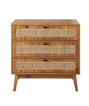 
Productkenmerken:Commode met 3 lades.Eikendecor, ladefronten van natuurlijk rotan.3 metalen handgrepen;Poten van hout bekleed met houtdecor.Afmetingen product: Lengte 80 cm x Diepte 39 cm x Hoogte 79 cm Nettogewicht: 27 kg.Afmetingen verpakking:Pakket nr. 1: Lengte 86,5 cm x Diepte 45 cm x Hoogte 20,5 cm Brutogewicht: 28 kg. Merk: CaliCosy Kleur: Wooden Effect