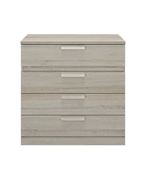 
Kenmerken van het product: De CYRUS collectie bestaat uit 3 meubelen, alle verkrijgbaar in 4 kleuren: gebleekt essen / Helvezia eiken / lichtgrijs eiken / wit Verschillende functies om alle kamers van het huis in te richten: van de woonkamer tot de slaapkamer en het kantoor Een sober design om aan alle behoeften te voldoen. CYRUS Commode met 4 laden met corpus en voorkant van spaanplaat bekleed met imitatiehoutpapier Randen in Dezelfde afwerking, waarvan sommige afgeschuind Handgrepen van vezelplaat met gemiddelde dichtheid en imitatiehoutdecor 4 laden op rolwieltjes Meubels vervaardigd in Frankrijk Afmetingen:Breedte 81 cm x Hoogte 81 cm x Diepte 45 cm Samenstelling: Spaanplaat bekleed met imitatiehoutpapier Gebleekt essen / Helvezia-eiken / Lichtgrijs eiken / Wit Merk: CaliCosy Kleur: Grey