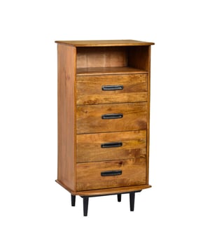 
Ben jij op zoek naar een trendy ladekast? Dan zijn de Livingfurn ladekasten perfect voor jou! De ladekasten van Livingfurn zijn geïnspireerd op de nieuwste trends en designs. Deze prachtige tafels zijn zo ontworpen dat zij jaren mee kunnen gaan. De tafels van Livingfurn zijn gemaakt van hoogwaardig Mango Hout & Gecoat Staal en is uitgevoerd is diverse kleuren. Over LivingfurnLivingfurn heeft een uitgebreid assortiment aan kasten, tafels, zitmeubelen en accessoires. De designs zijn stijlvol en tijdloos. De collectie is uitgerust in een moderne sfeer. Je kunt de artikelen van Livingfurn gebruiken als een echte statement piece in je woning. Het assortiment is heel veelzijdig. - Afmeting: - Kleur: Bruin - Materiaal: Mangohout