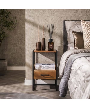 
Dit nachtkastje 'XS niche' is uitgevoerd in acacia hout. Het nachtkastje heeft een lade, een open vak en een metalen onderstel. Het nachtkastje heeft een afmeting van 35x35cm en is dus heel compact. Ideaal voor een kleinere slaapkamer!Over het merkWij zijn continue bezig met het samenstellen van stoere collecties die naast functioneel ook nog is heel trendy zijn. Veel van ons assortiment is zo ontworpen dat het leuk bij elkaar staat in elke kamer, daarom raden wij zeker aan om even een kijkje te nemen in ons assortiment voor leuke matchende items! - Afmeting: 35x35x55 - Kleur: Bruin - Materiaal: Hout