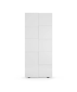 
Productkenmerken: FSC-gecertificeerd, wat aangeeft dat het hout voor dit meubel afkomstig is uit duurzaam beheerde bossen. 100% Italiaanse fabricage. 2 deuren. 1 kledingstang. 2 planken. Verkrijgbaar in gelakt wit of imitatiegrijs eucalyptushout. Productafmetingen: Lengte 78 cm x Breedte 31 cm x Hoogte 186,5 cm - Nettogewicht: 46,06 kg. Verpakkingsafmetingen: Verpakking nr. 1: Lengte 91 cm x Hoogte 8 cm x Diepte 32 cm - Brutogewicht: 11 kg. Verpakking nr. 2: Lengte 194 cm x Hoogte 11 cm x Diepte 43 cm - Brutogewicht: 35 kg. Totaal brutogewicht: 47 kg. Merk: CaliCosy Kleur: White