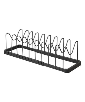
Deze uitbreidbare opbergruimte voor deksels en pannen is de perfecte manier om uw kasten te organiseren en orde in uw keuken te scheppen. Om uw potten en pannen niet meer door elkaar te halen, is Deze uitschuifbare deksel- en pannenberging ideaal! Geen rommel meer in je keuken! U kunt uw opslagruimte voor deksels en pannen vergroten of verkleinen. Gemaakt van hoogwaardig staal, zal het jarenlang functioneel blijven Materiaal: Staal / ABS hars Afmetingen: H 17,5 cm x L 20 cm x B 45 cm Gewicht: 940 g Merk: CaliCosy Kleur: Black