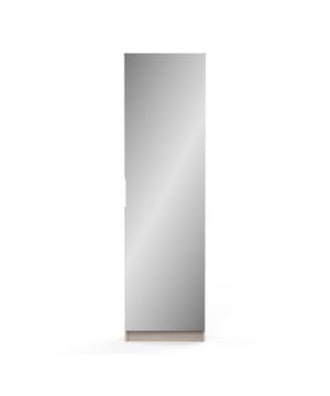 
Esthetisch en eigentijds, de Schoenenkast met 1 Spiegeldeur L50 cm - Zapatero past gemakkelijk in elk interieur! Het biedt optimale opbergruimte voor maximaal 12 paar schoenen. Zeer praktisch, de spiegeldeur brengt helderheid en diepte in uw ruimte. Productkenmerken: 1 Spiegeldeur 173x50 cm, 6 interne opbergvakken voor 12 paar schoenen, keuze voor de montage van de deur voor een opening naar rechts of links, PEFC-label, Frans fabricaat. Productafmetingen: Breedte 50 cm x Hoogte 180,5 cm x Diepte 20 cm - Nettogewicht: 31 kg. Verpakkingsafmetingen: Pakket nr. 1: Lengte 198,6 cm x Hoogte 7,5 cm x Diepte 52,9 cm - Bruto gewicht: 31 kg. Merk: CaliCosy Kleur: Wooden Effect