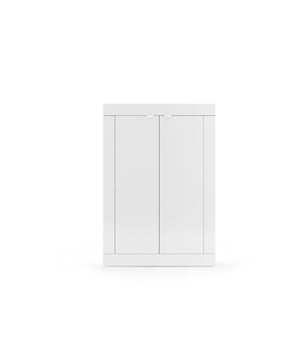 
Productkenmerken: Gecertificeerd met het FSC-label, wat aangeeft dat het hout van het meubel afkomstig is uit duurzaam beheerde bossen. 100% Italiaanse fabricage. Hoogglans witte kleur. 2 deuren. 4 interne planken. Productafmetingen: Lengte 78 cm x Breedte 34,5 cm x Hoogte 115,5 cm - Nettogewicht: 38,22 kg. Verpakkingsafmetingen: Verpakking nr. 1: Lengte 118 cm x Hoogte 20 cm x Diepte 37 cm - Brutogewicht: 39 kg. Merk: CaliCosy Kleur: White