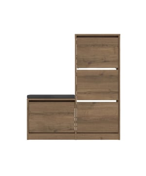 
Productkenmerken: Onze schoenenkast is niet alleen een opbergoplossing. Zeer grote opbergruimte voor al uw schoenen. Gemaakt van 100% melamine spaanplaat. FSC-gecertificeerd, wat betekent dat het product is gemaakt van 100% gerecycled hout afkomstig uit duurzaam beheerde bossen. Productafmetingen: breedte 26 cm x lengte 105 cm x hoogte 118,5 cm - nettogewicht: 29,1 kg. Verpakkingsafmetingen: Pakket nr.1: lengte 39,8 cm x hoogte 131,1 cm x diepte 23,2 cm - bruto gewicht: 30 kg. Merk: CaliCosy Kleur: Wooden Effect