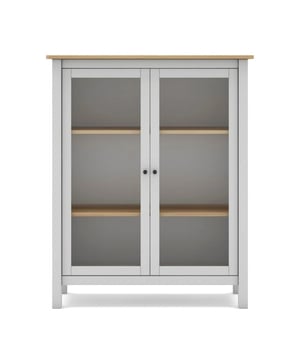 
Productkenmerken:Massieve grenen constructie. Glazen deuren met gehard glas. 2 sets metalen handgrepen worden meegeleverd: zwart en zilver. Interne planken in eikenhoutkleur. Dit massief grenen bijzetmeubel met glazen deuren is een veelzijdige en praktische toevoeging aan uw leefruimte. Het is geschikt voor zowel de woonkamer als de keuken, als een kleine vitrinekast. Productafmetingen: Lengte 90 cm x Breedte 40 cm x Hoogte 110 cm - Nettogewicht: 25,8 kg. Verpakkingsafmetingen: Pakket nr. 1: Lengte 111 cm x Breedte 45,5 cm x Hoogte 17,5 cm - Bruto gewicht: 27,5 kg. Merk: CaliCosy Kleur: White