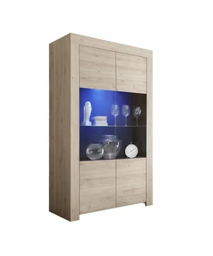 
Ontdek onze 2-deurs glazen dressoir zonder verlichting H186 cm - Firenze. Deze prachtige vitrinekast stelt u in staat om serviesgoed of andere objecten naar keuze tentoon te stellen. Dankzij de grote opslagcapaciteit kunt u veel spullen opbergen. Het eigentijdse ontwerp past bij elke interieurstijl. Productkenmerken: FSC-gecertificeerd, wat betekent dat het hout van duurzaam beheerde bossen afkomstig is. 100% Italiaanse fabricage. 2 deuren. Gemaakt van spaanplaat. Productafmetingen: Lengte 110 cm x Breedte 42 cm x Hoogte 186 cm - Nettogewicht: 70,8 kg. Verpakkingsafmetingen: Verpakking nr. 1: Lengte 128 cm x Hoogte 9,5 cm x Diepte 49 cm - Bruto gewicht: 33,8 kg. Verpakking nr. 2: Lengte 193 cm x Hoogte 9,8 cm x Diepte 49 cm - Bruto gewicht: 41 kg. Totaal bruto gewicht: 74,8 kg. Merk: CaliCosy Kleur: Wooden Effect