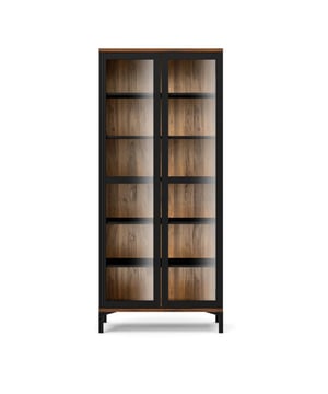 
Productkenmerken : Constructie van spaanplaat.Metalen onderstel.2 glazen deuren met 5 legplanken, waarvan 4 in hoogte verstelbaar.Deuren en lades met push-pull opening.Metalen scharnieren.Productafmetingen : Lengte 88,7 cm x Breedte 36,25 cm x Hoogte 202,8 cm - Nettogewicht: 58,7 kg.Pakketafmetingen :Pakket nr. 1: Lengte 120,7 cm x Diepte 43,0 cm x Hoogte 16,9 cm - Brutogewicht: 29,6 kg.Pakket nr. 2: Lengte 200,0 cm x Diepte 51,0 cm x Hoogte 9,6 cm - Brutogewicht: 31,0 kg.Totaal brutogewicht: 62,8 kg. Merk: CaliCosy Kleur: Wooden Effect