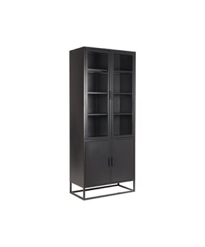 
Hoge vitrinekast Level van LABEL51 is een functionele kast, bestaande uit verschillende delen waardoor deze kast minimale handigheid vereist. Level heeft een prachtige balans in zwart metaal en glas, is voorzien van diverse opbergplanken en ruimtes om prachtige accessoires te tonen en veel spullen op te kunnen bergen.Hoge vitrinekast Level, uitgevoerd in zwart metaal is in het bezit van vier ruim opgezette planken in de gehele breedte van de kast die door de prachtige glazen deuren zichtbaar zijn. De ideale situatie om je mooiste objecten en accessoires te tonen. In de grote onderste ruimte bevindt zich een opbergplank die afgesloten wordt door de twee metalen deuren voorzien van magneten. Alle deuren zijn in het bezit van een mooi, simplistisch vormgegeven handvat. Tevens geeft het open frame de kast een prettige hoogte, open- en luchtigheid.Hoge vitrinekast Level is een trendy, fijn afgewerkte industriële kast voorzien van strakke vormen. Level biedt de mogelijkheid er alle kanten mee op te kunnen en komt tot zijn recht in een woonkamer, keuken of kantoor.• Hoge vitrinekast Level is eigentijds en past helemaal in de dagelijkse trend• Hoge vitrinekast Level wordt gedemonteerd geleverd en eist wat tijd en handigheid• Hoge vitrinekast Level is handig in gebruik en makkelijk te combineren - Afmeting: 80x40x190 cm - Kleur: Zwart - Materiaal: Metaal