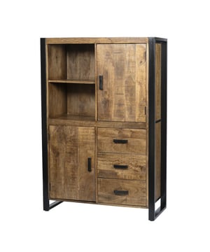 
Ben jij op zoek naar een trendy Kabinetkast? Dan zijn de Kabinetkasten van LivingFurn perfect voor jou! De Kabinetkasten van LivingFurn zijn geïnspireerd op de nieuwste trends en designs. De boekenkasten zijn zo ontworpen om jarenlang plezier van te kunnen hebben. De Kabinetkasten zijn gemaakt van hoogwaardig mangohout en gecoat staal. De Kabinetkasten zijn te verkrijgen in verschillende kleuren en maten.  Over dit artikel: - Kabinetkast- Vorm: Rechthoekig- Kleur: Bruin- Materiaal: Mangohout en Gecoat Staal-  43x100x150Over LivingfurnLivingfurn heeft een uitgebreid assortiment aan kasten, tafels, zitmeubelen en accessoires. De designs zijn stijlvol en tijdloos. De collectie is uitgerust in een moderne sfeer. Je kunt de artikelen van Livingfurn gebruiken als een echte statement piece in je woning. Het assortiment is heel veelzijdig. - Afmeting: 43x100x150 - Kleur: Bruin - Materiaal: Mangohout