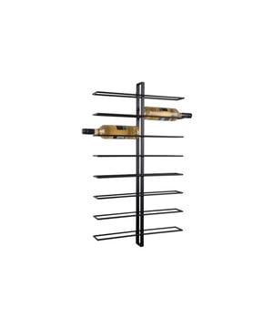 
Met het Dual wijnrek van Present Time hang je je wijntjes gewoon aan de wand. Geef je zestien favoriete wijnen een ereplaatsje in huis, zodat je ze altijd binnen handbereik hebt. Shop het Dual wijnrek van Present Time in de kleuren matt black en painted gold. - Afmeting: 52x8,5x90 - Kleur: Zwart - Materiaal: Metaal