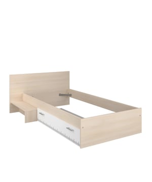 
Ontdek onze Charly bed met opbergruimte die de kamer van uw kind mooi zal inrichten! De standaard bedmaat van 90x190 cm is perfect aangepast aan de behoeften van uw kleintje (ook verkrijgbaar in 90x200 cm). Dankzij de ingebouwde trap kan uw kind zonder al te veel moeite in bed stappen. Het kan ook dienen als een nachtkastje. Wat betreft opbergruimte, deze twee-in-één meubel voldoet aan al uw verwachtingen. Het combineert een handige opberglade waar u speelgoed, beddengoed, kleding voor andere seizoenen, enzovoort kunt opbergen, met een zeer praktisch hoofdeinde vol opbergvakken waar uw kind boeken en andere schatten kan verstoppen. De mix van lichte houtkleur en wit biedt een zachte, eigentijdse stijl die perfect past in een ruimte voor jonge kinderen. Productkenmerken: - Bed met afmetingen van 90x190 cm - 1 trap en 1 lade gemaakt van spaanplaat met acacia decorpapier coating - Voorzijde van de lade gemaakt van spaanplaat met wit melamine decor met 'gradaties' opdruk - Handgrepen van plastic met mat verchroomde afwerking - Montage van de trap en lade omkeerbaar (2 handleidingen) - Hoofdeinde gemaakt van spaanplaat met acacia decorpapier coating - 1 schuifdeur gemaakt van spaanplaat met wit melamine decor met 'gradaties' opdruk - Matrasafmetingen: 90x190 cm - Afmetingen van het bedframe: 121 x 193 x 66,9 cm - Matras en lattenbodem niet inbegrepen - Materiaal: spaanplaat - Herkomst: Gemaakt in Frankrijk - Productafmetingen: Lengte 121 cm x Breedte 193 cm x Hoogte 66,9 cm - Netto gewicht: 31 kg - Afmetingen van het hoofdeinde: Lengte 123,3 cm x Hoogte 92,7 cm x Breedte 28,6 cm - Netto gewicht: 19 kg - Afmetingen van het pakket: - Pakket nr. 1: Lengte 68,4 cm x Hoogte 5,4 cm x Diepte 129,3 cm - Bruto gewicht: 22 kg - Pakket nr. 2: Lengte 15,5 cm x Hoogte 4,4 cm x Diepte 194 cm - Bruto gewicht: 9 kg - Afmetingen van het pakket voor het hoofdeinde: Lengte 30,1 cm x Hoogte 11,4 cm x Diepte 131,6 cm - Bruto gewicht: 19 kg Merk: CaliCosy Kleur: Wooden Effect