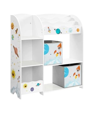 
Productkenmerken: Multifunctionele opbergmeubel voor kinderen met 2 opbergvakken, vakken en boekendisplay. Perfect voor speelkamer, slaapkamer, woonkamer. Deze speelgoedorganizer zal hen aanmoedigen om alles te leren organiseren. Neutrale kleuren en ruimtemotieven. Geschikt formaat voor een kind. Productafmetingen: Breedte 30 cm x Lengte 93 cm x Hoogte 100 cm - Nettogewicht: 19,1 kg. Pakketafmetingen: Breedte 15,5 cm x Hoogte 38 cm x Diepte 108,5 cm - Brutogewicht: 20,2 kg. Merk: CaliCosy Kleur: White